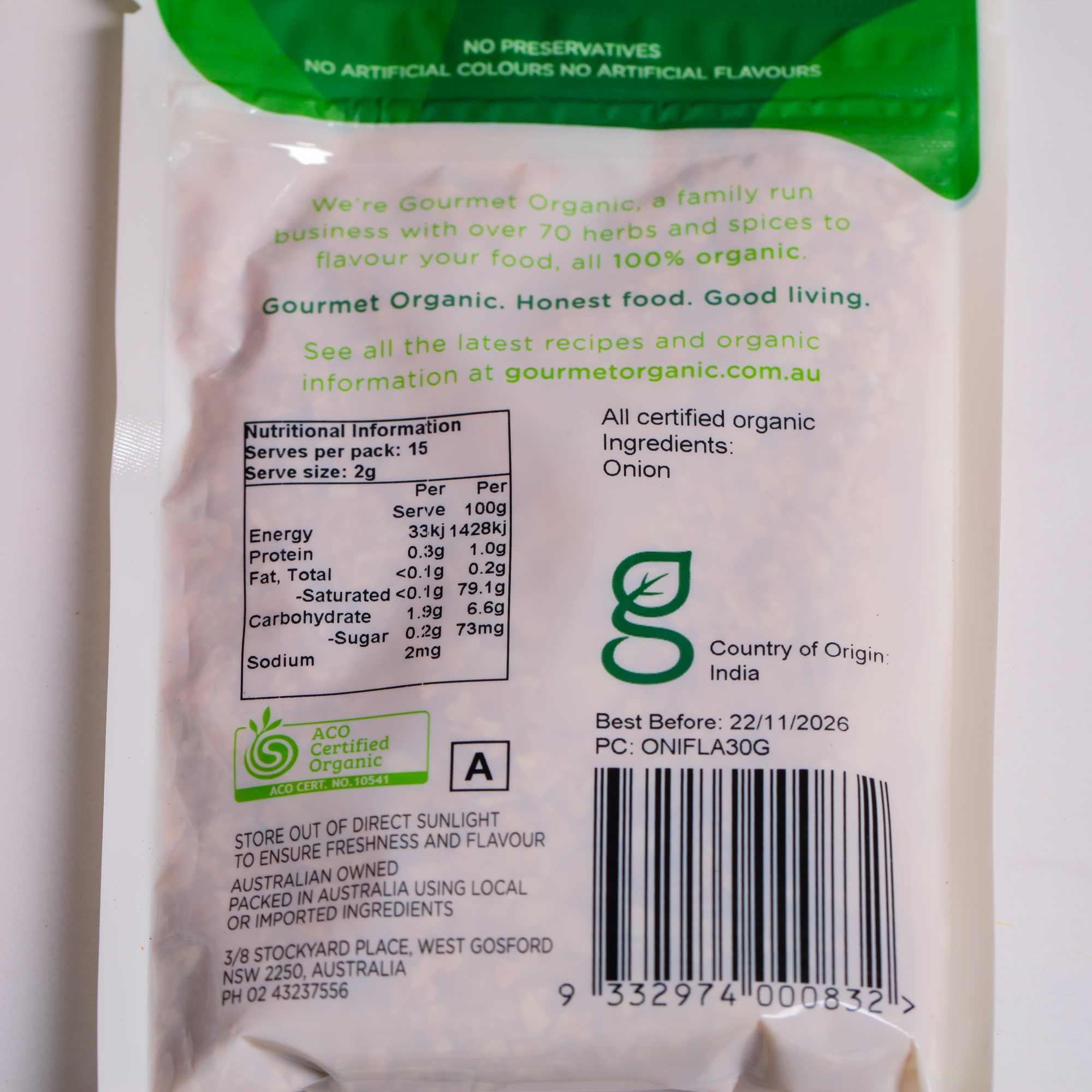 Organic Onion Flakes